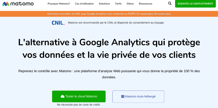 Alternative à Google Analytics