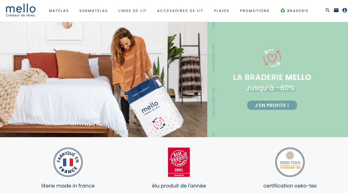 Boutique en ligne - Mello