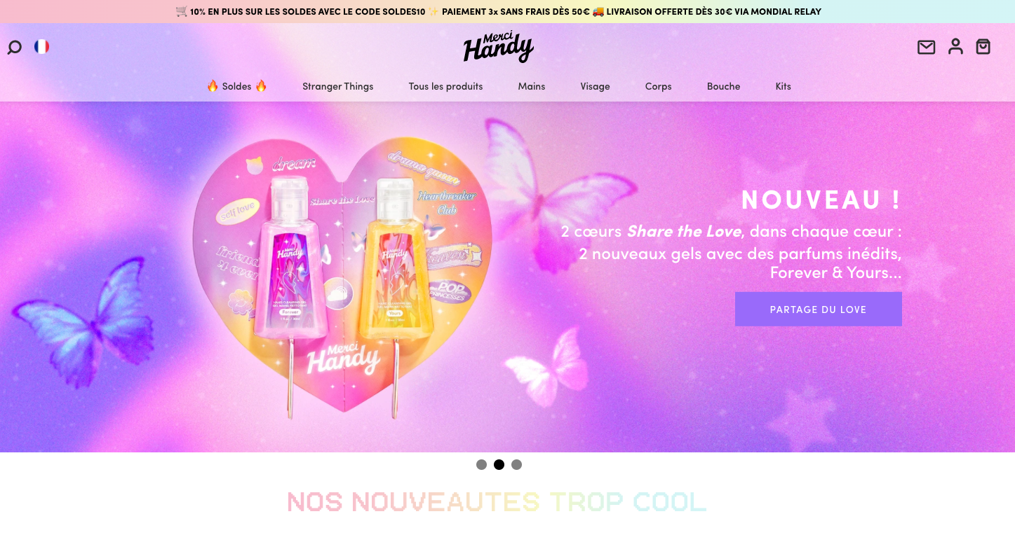 Boutique en ligne - Merci Handy