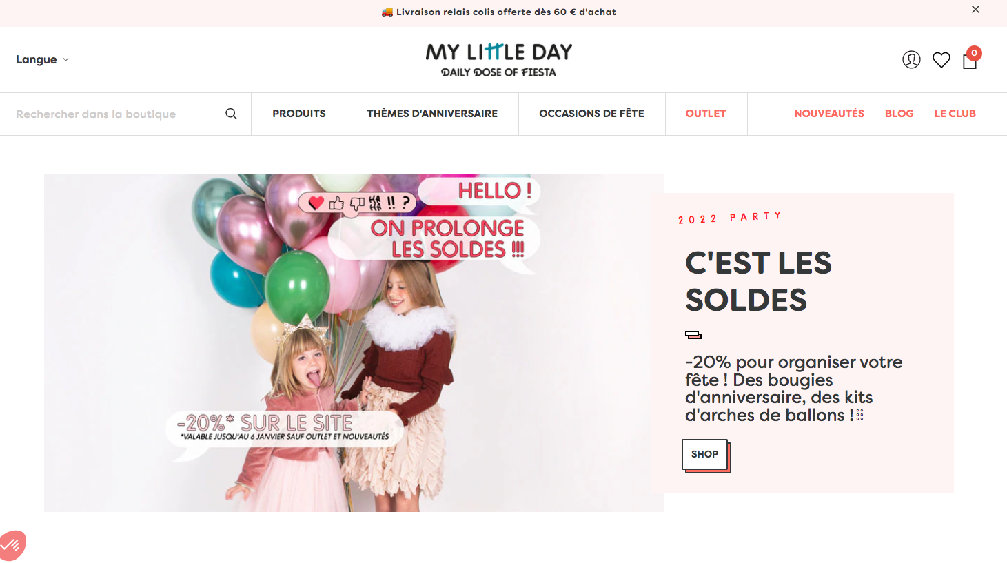 Boutique en ligne - My Little Day