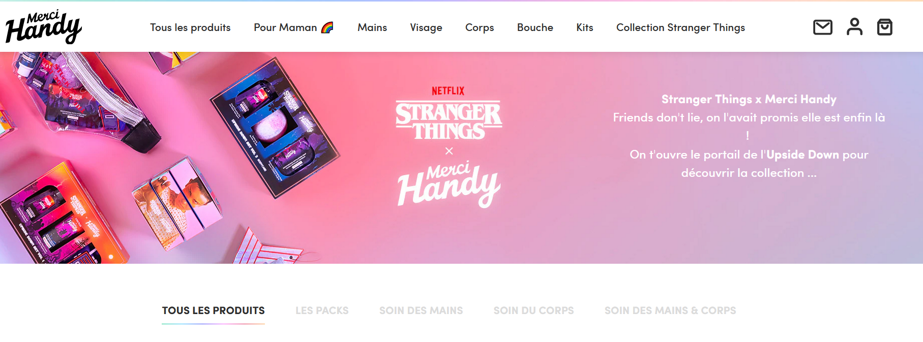 exemple co-branding Netflix x Merci Handy