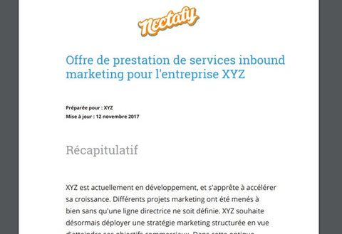 Proposition commerciale Hubspot