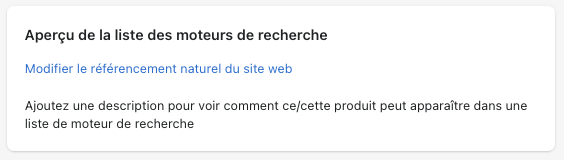 Référencement de vos produits pour les moteurs de recherche