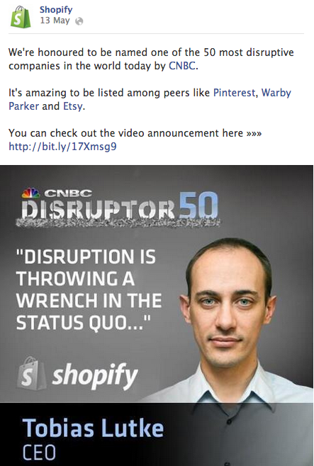 Shopify Facebook Publication