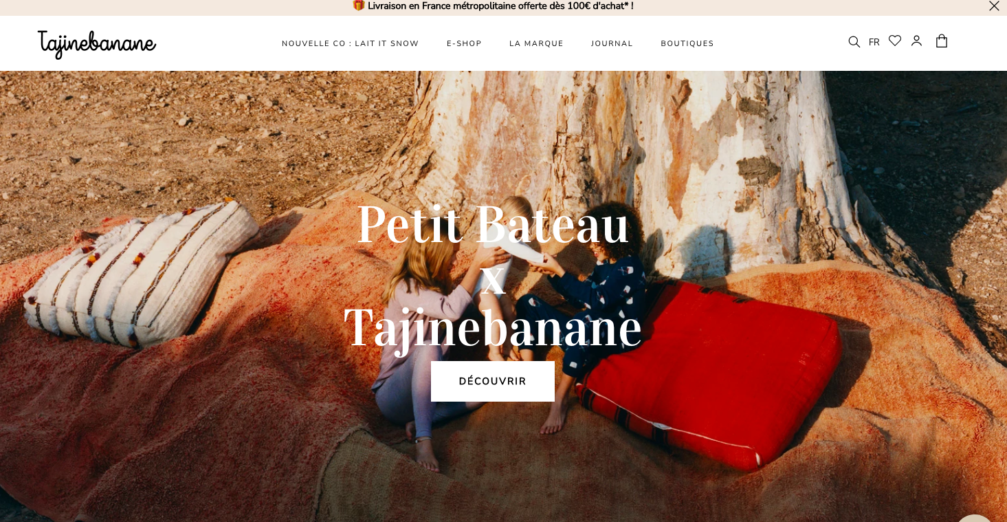 Boutique en ligne - Tajinebanane