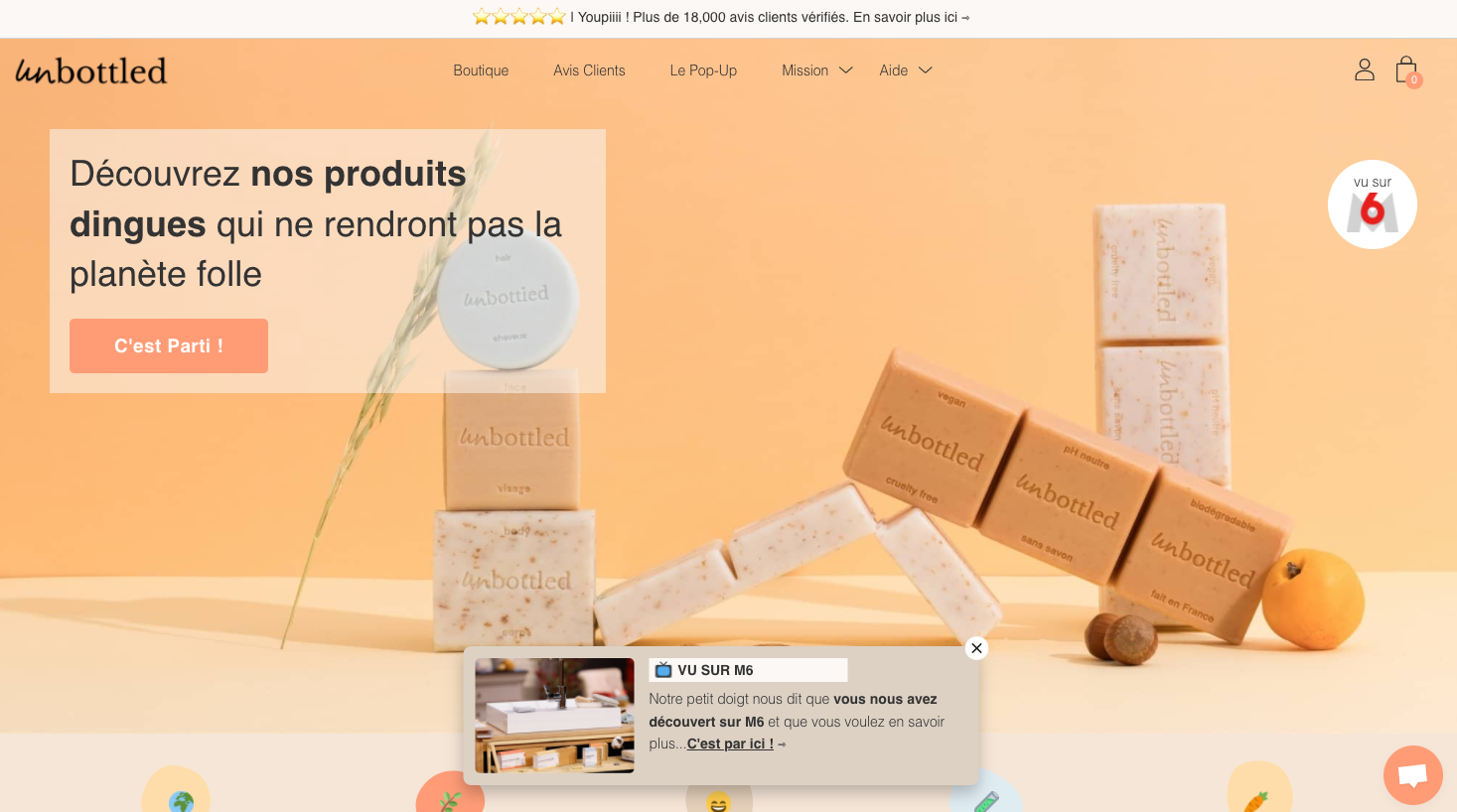 Boutique en ligne - Unbottled