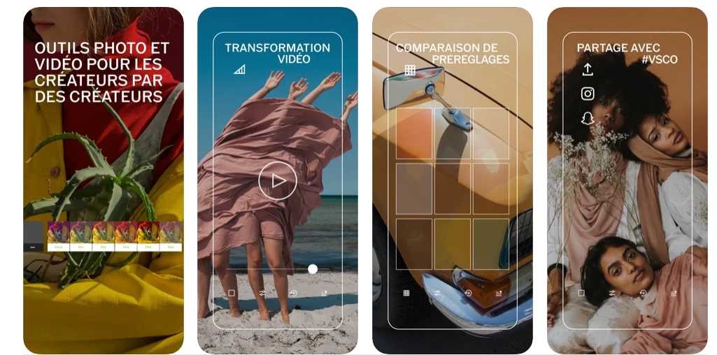 Application VSCO pour Instagram