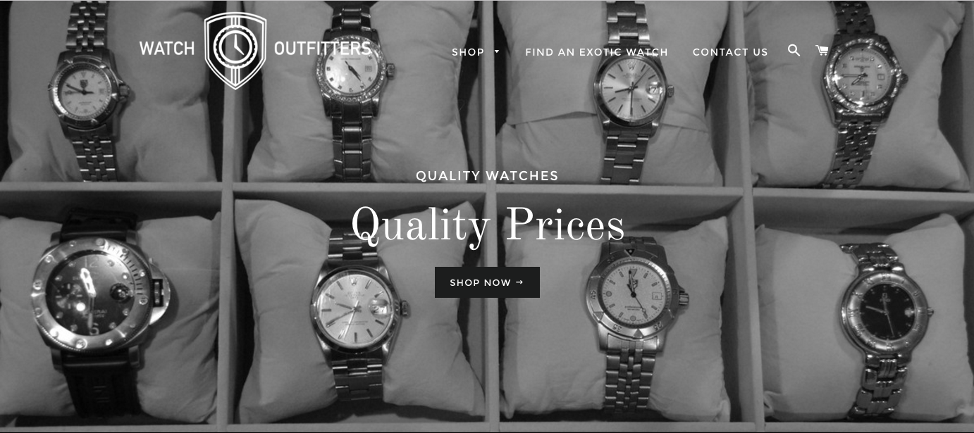 Watch Outfitters e-commerce 