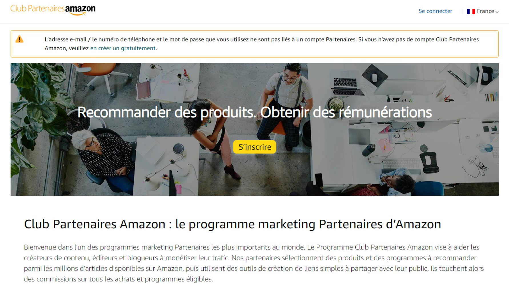 Club Partenaires Amazon