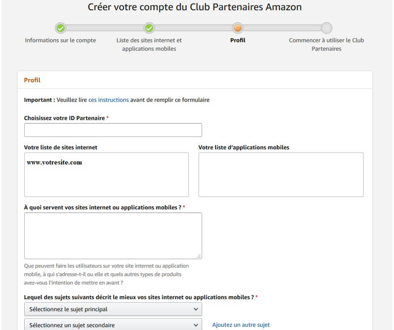 club partenaires amazon