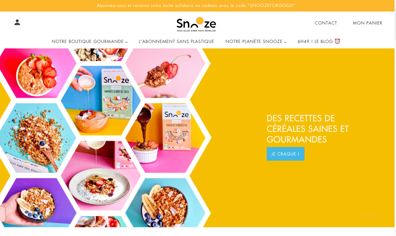 Boutique en ligne Snooze