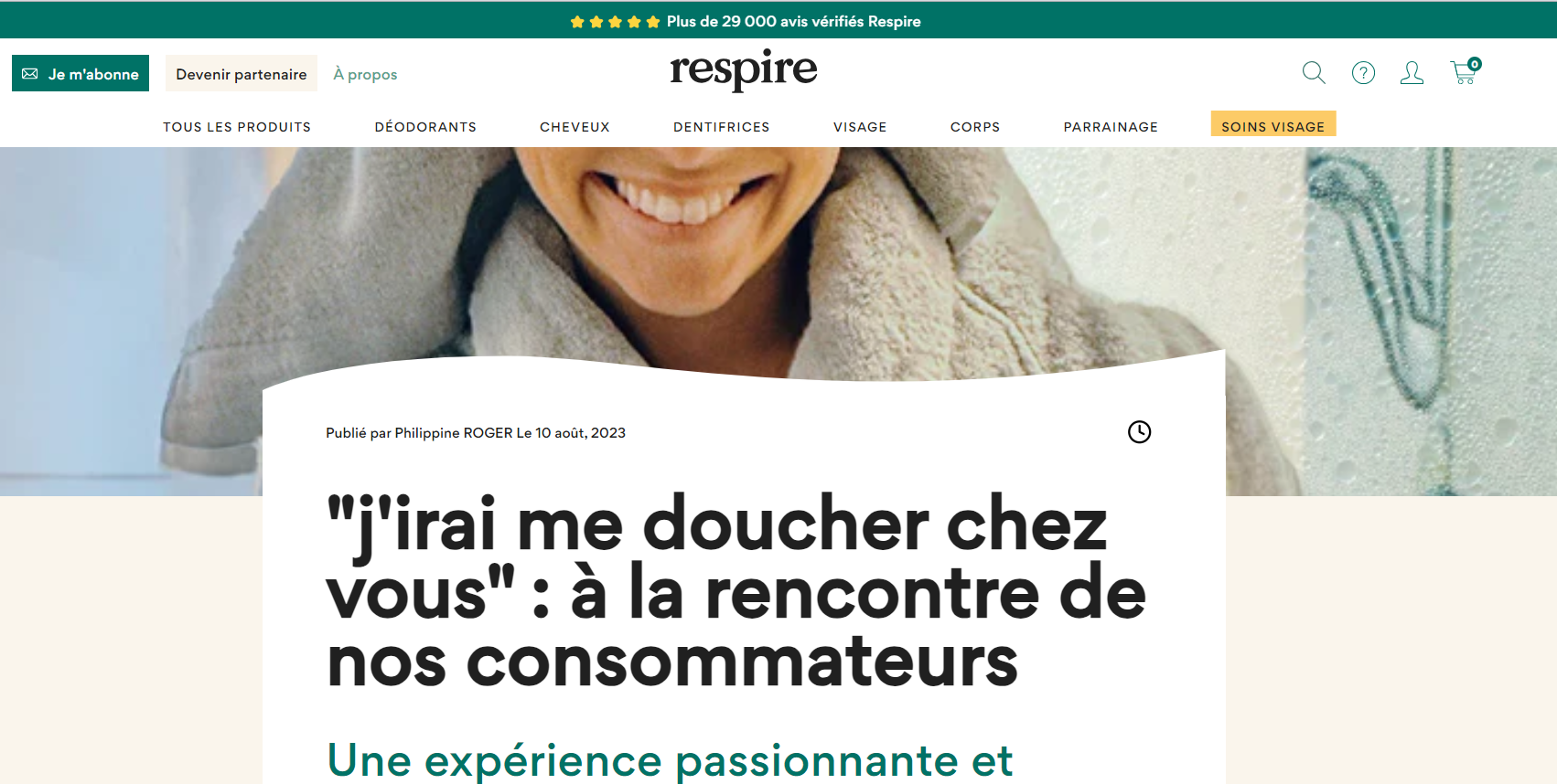 article de blog marque respire