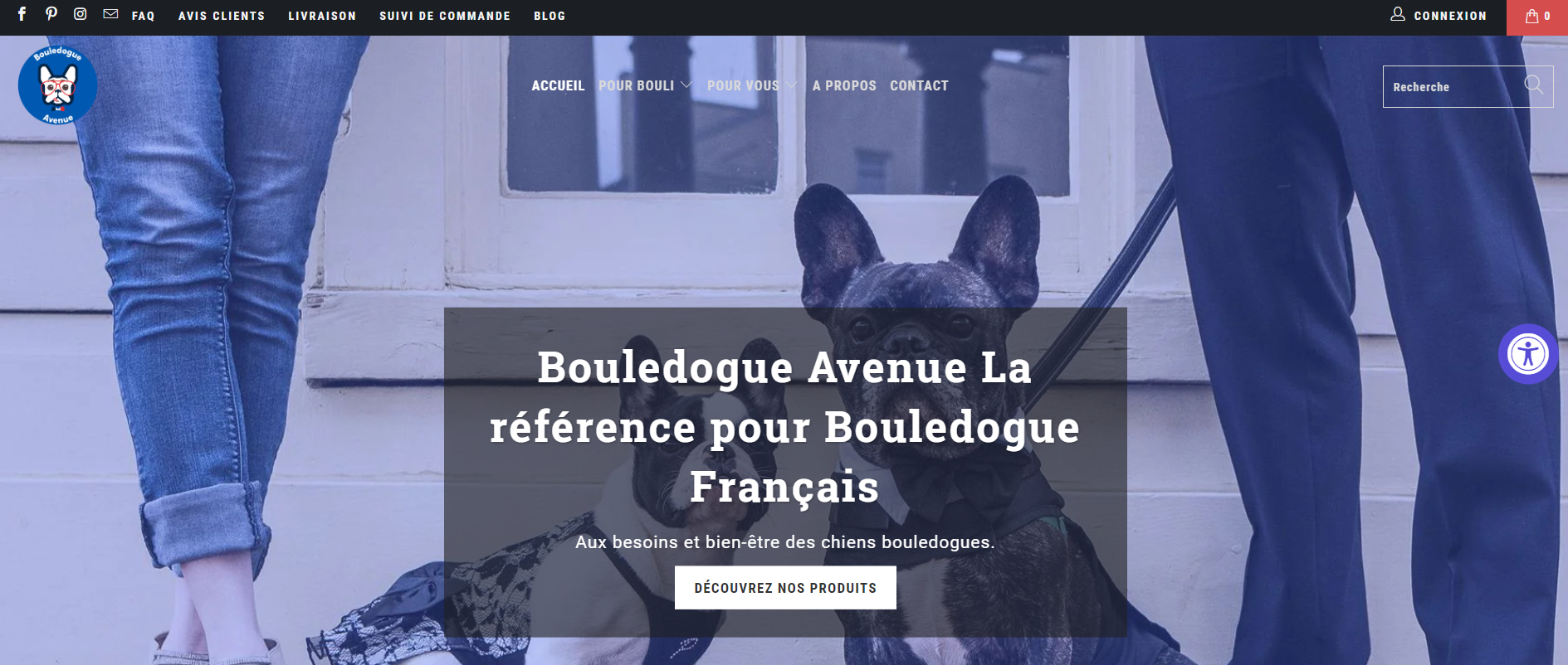 boutique en ligne Bouledogue Avenue
