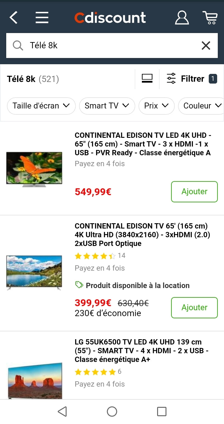 Cdiscount : paiement en 4x sans frais dès 99 € d'achats