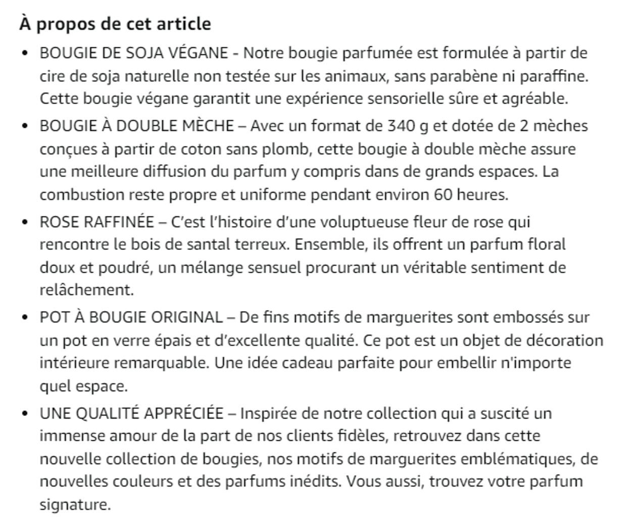 La Jolie Muse utilise des puces courtes et agréables à lire sur amazon