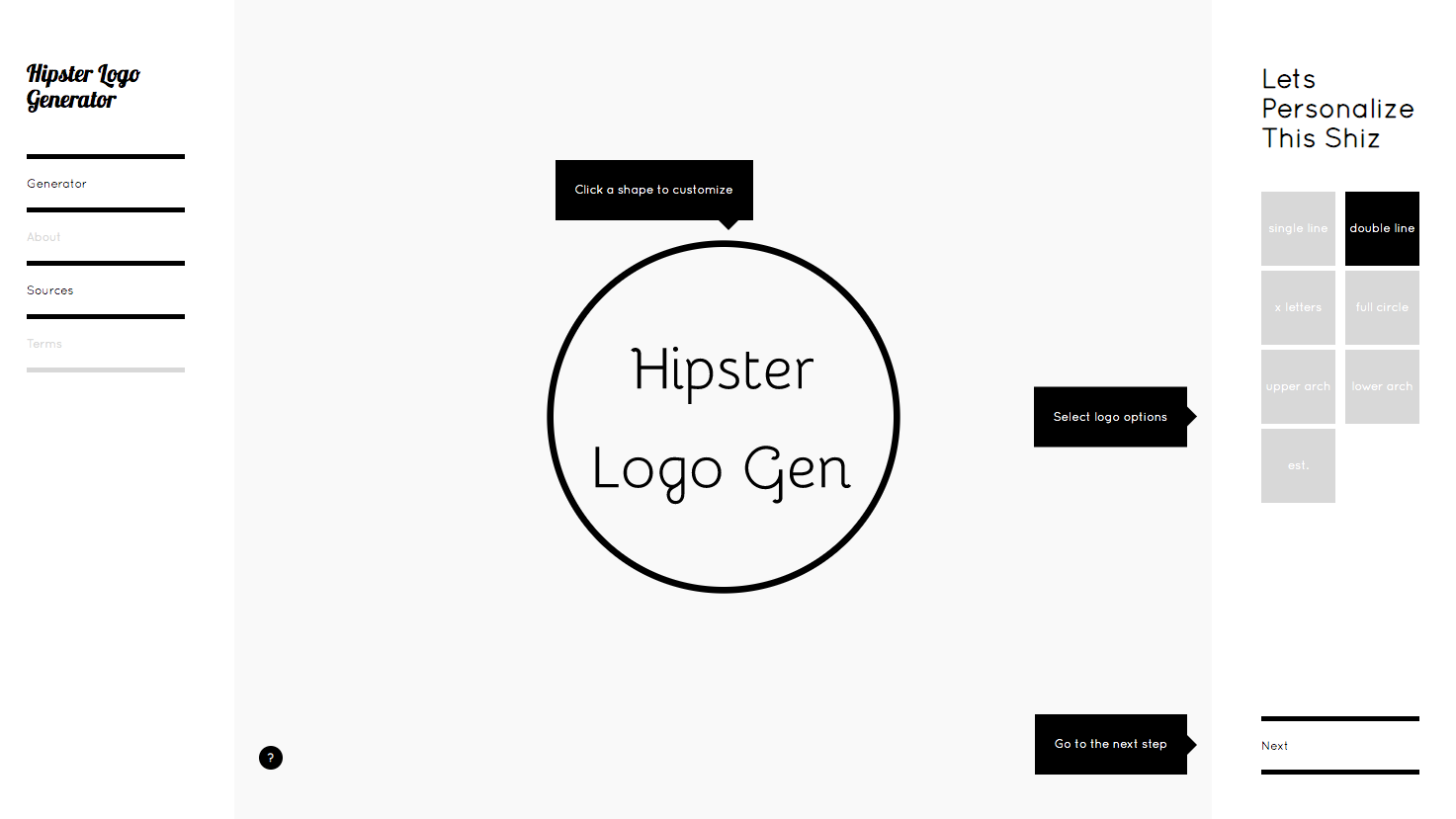 Générateur de logo Hipster