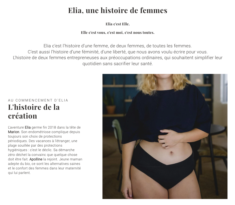 Histoire de la marque Elia 