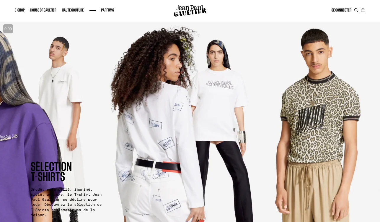 La boutique en ligne de Jean Paul Gaultier construite en headless. 