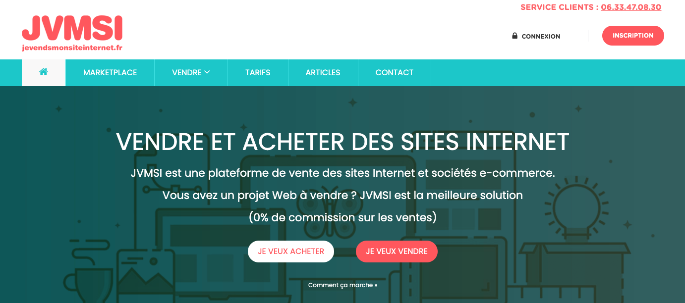 Acheter son site internet sur jevendsmonsiteinternet