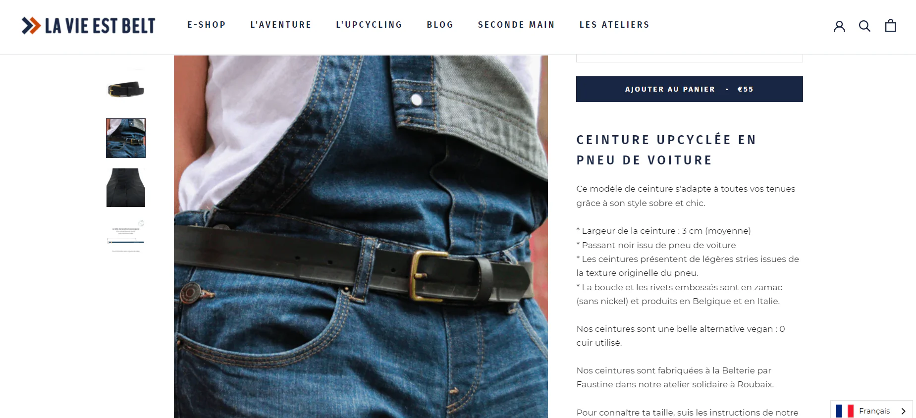 boutique  La Vie est Belt