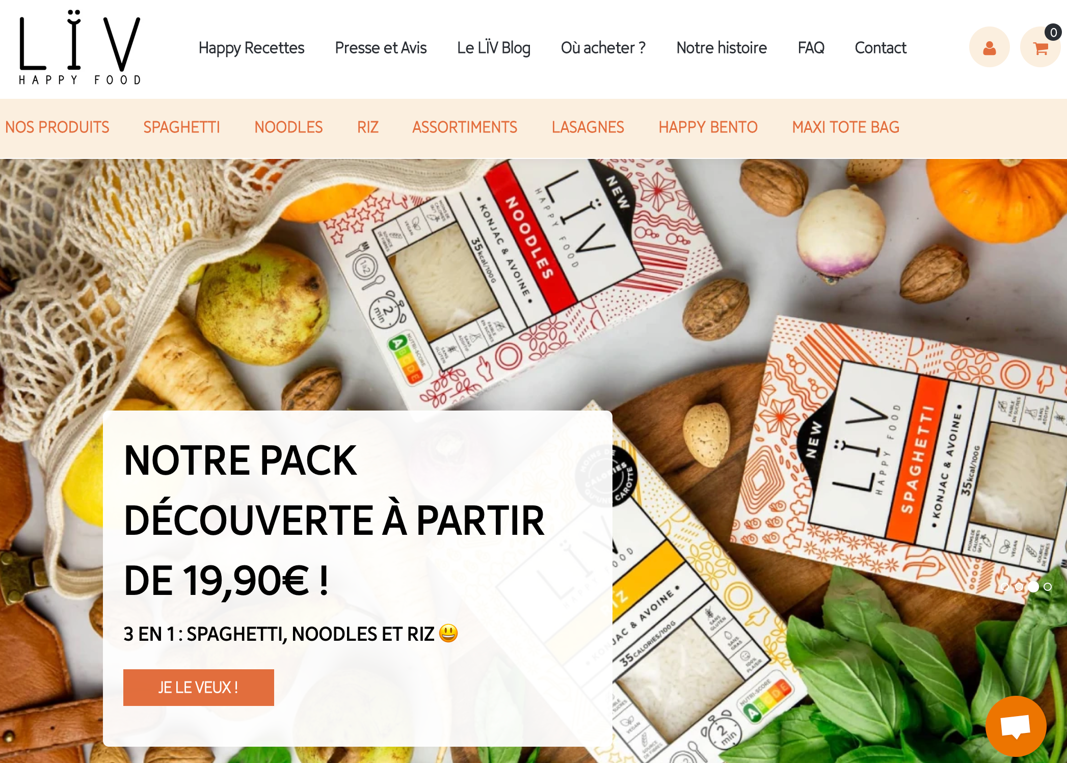 Boutique en ligne - Liv Happy Food