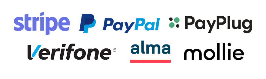 Logo des principaux systèmes de paiement en ligne sur Shopify
