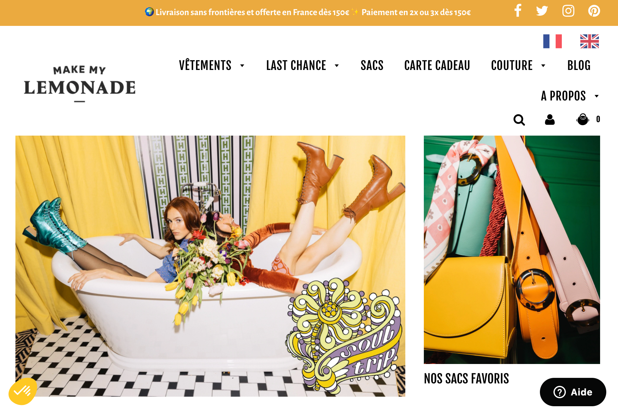 Boutique en ligne Make My Lemonade