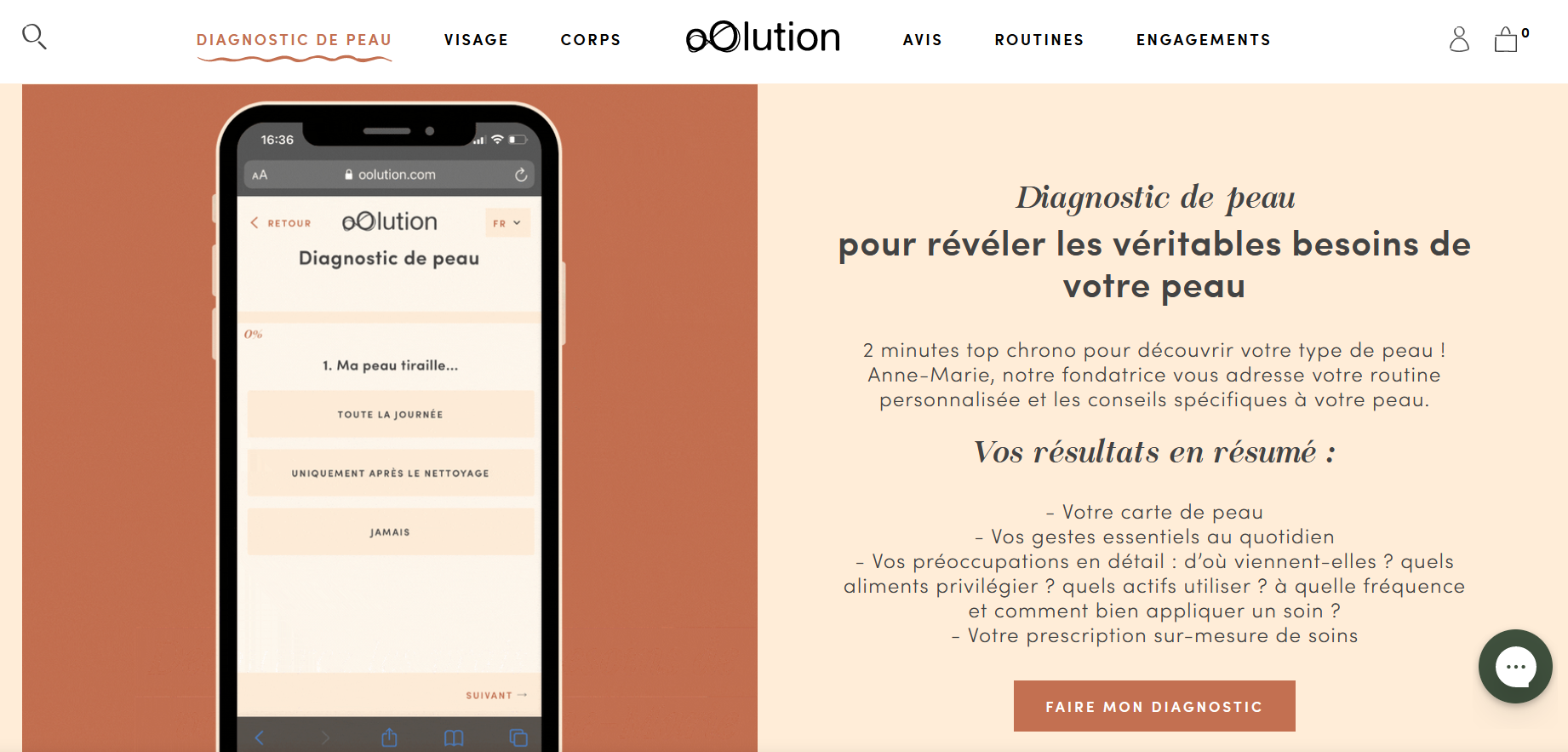 landing page exemple oOlution
