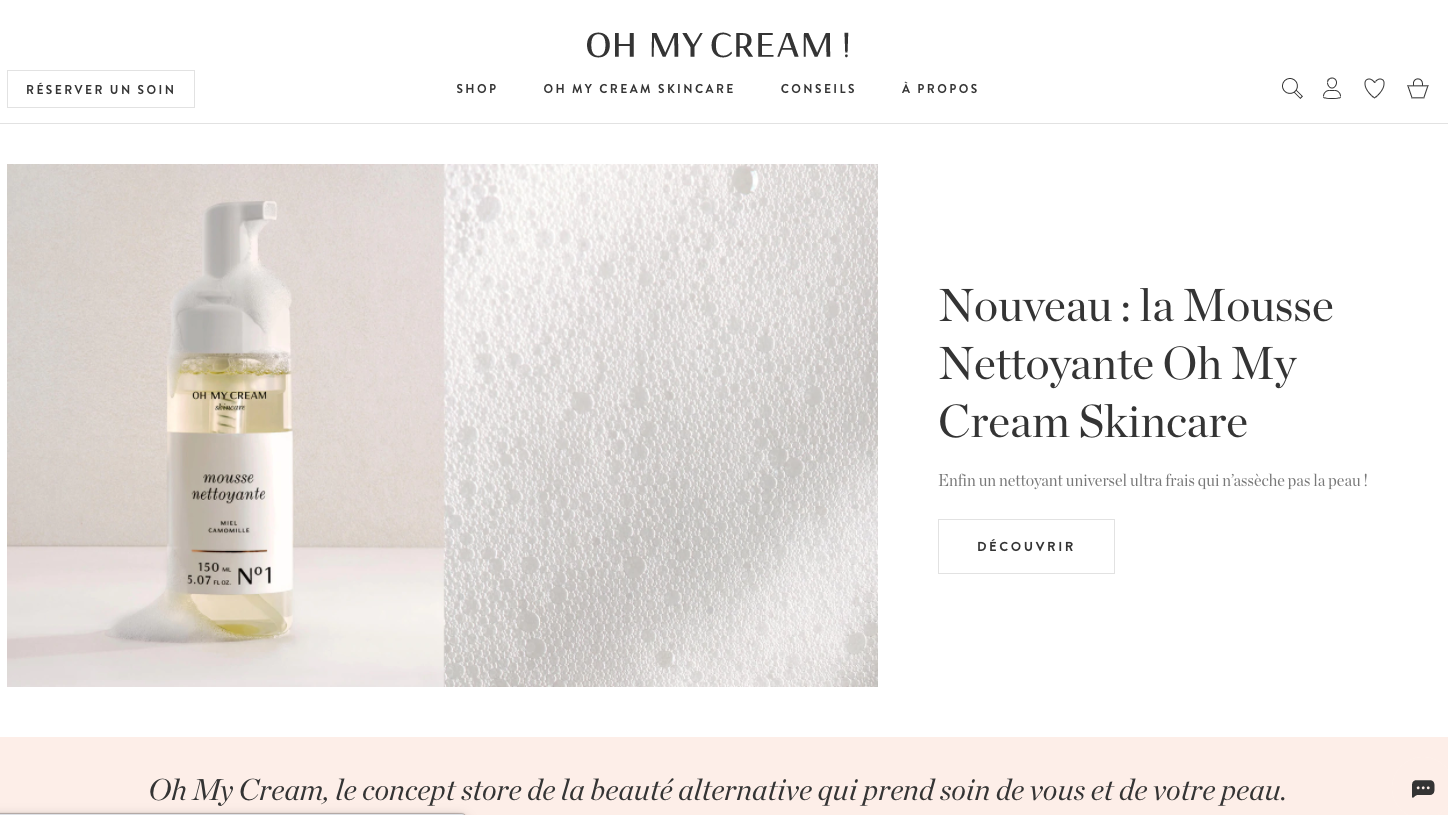 Boutique en ligne - Oh My Cream