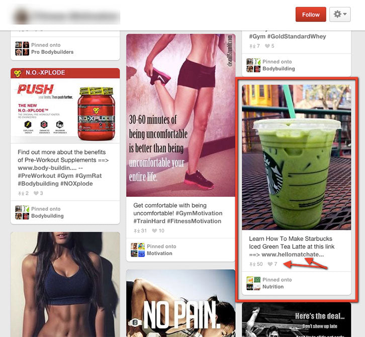 publication sponsorisée-pinterest