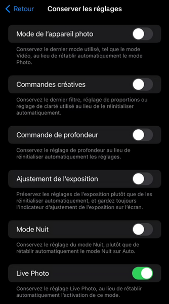 Comment verrouiller les réglages photos sur iPhone