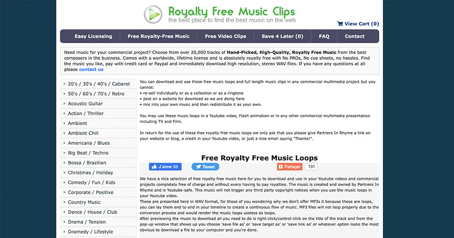 Royalty Free Music clips