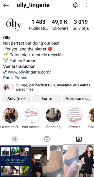 Instagram Olly_lingerie