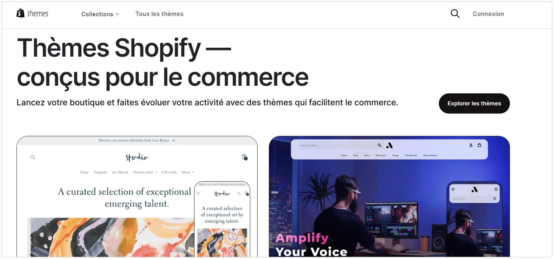 Boutique de thèmes Shopify