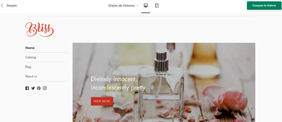 Thème Shopify Simple