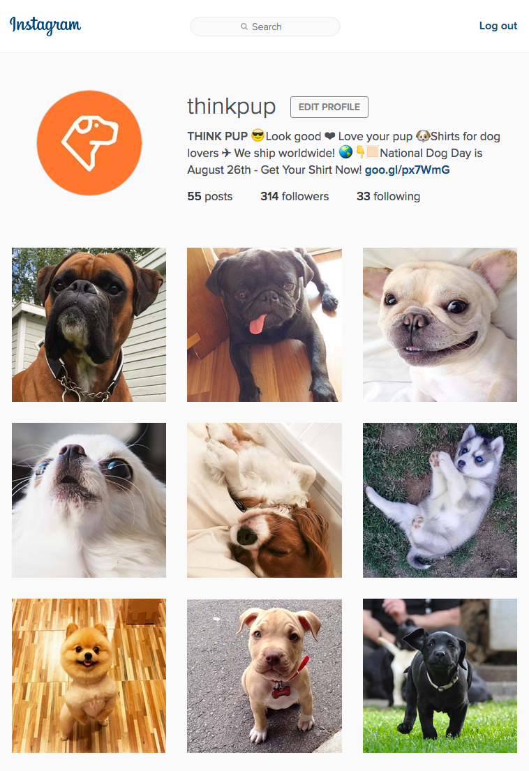 thinkpupinstagram