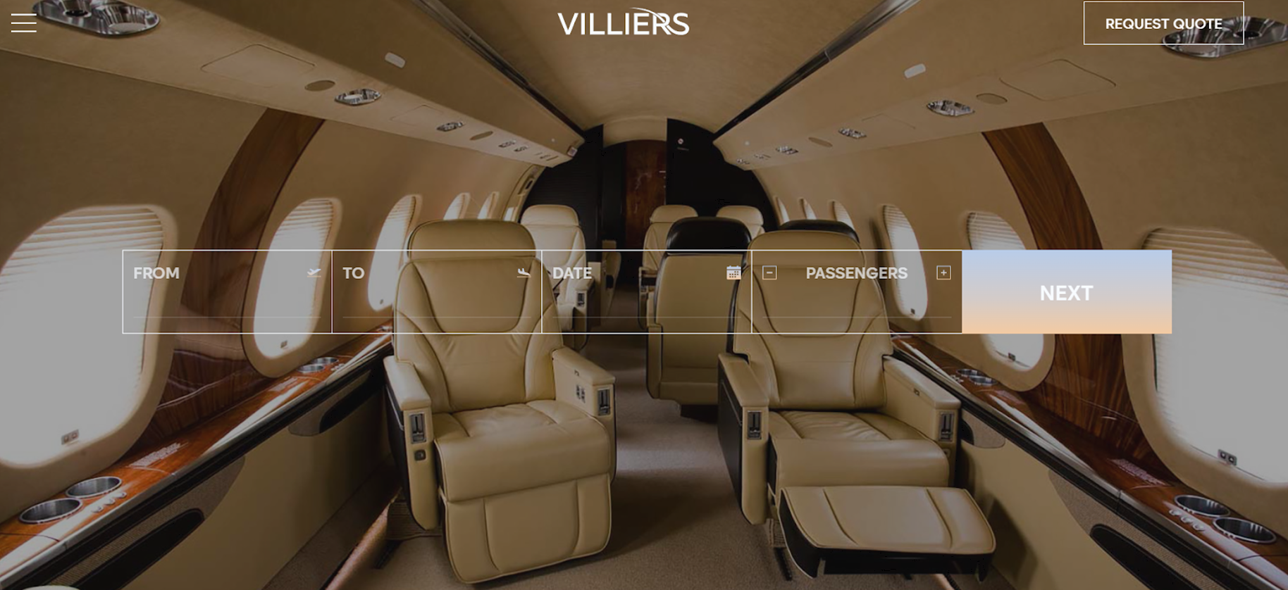 Page d'accueil site Villiers