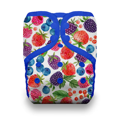 Thirsties - One Size - Pocket Diaper  - Snap - Berry Patch