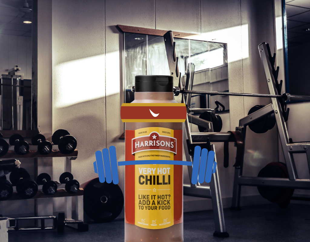 Harrisons Very Hot Chilli Sauce 970ml Bottle