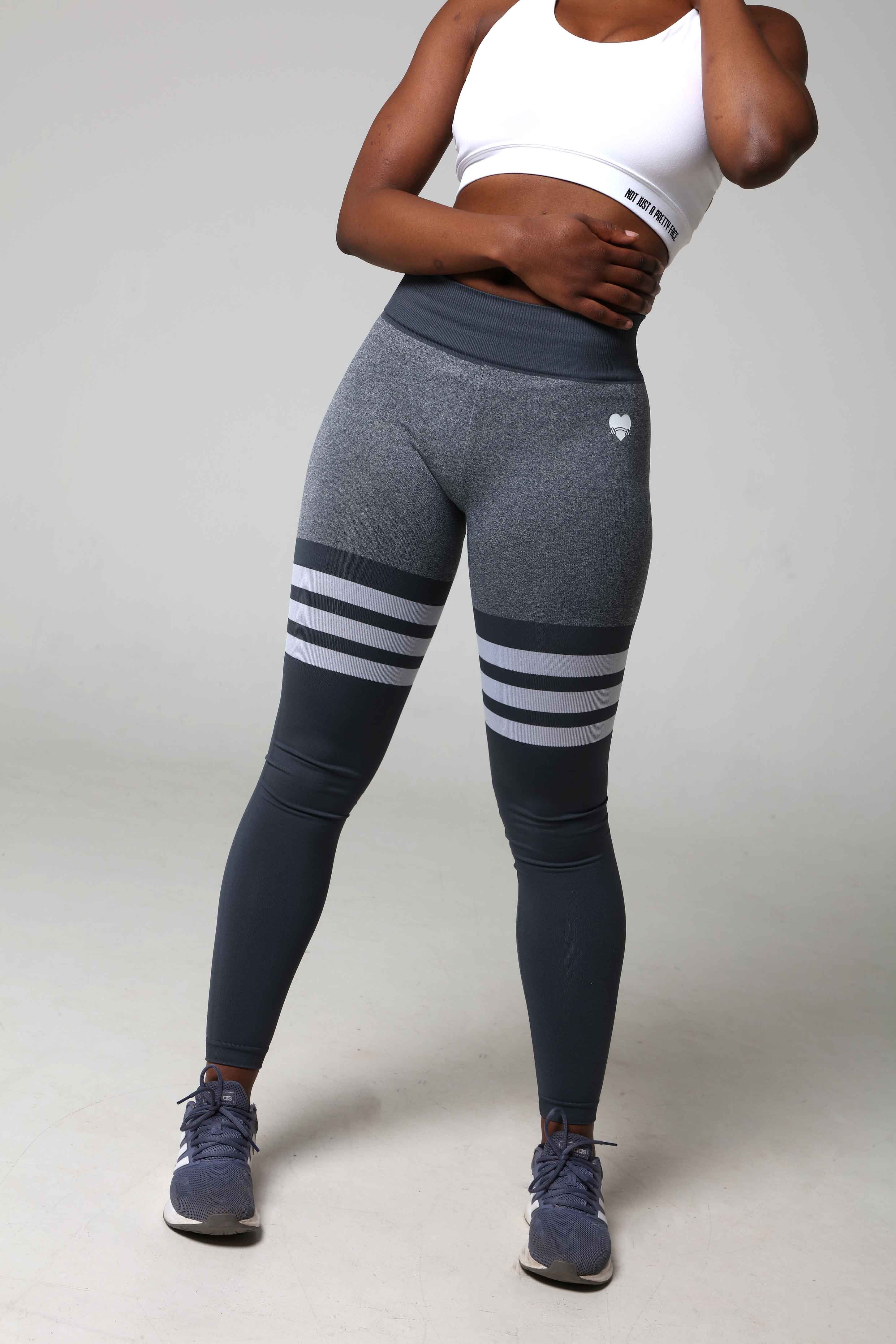 gym leggings with stripes