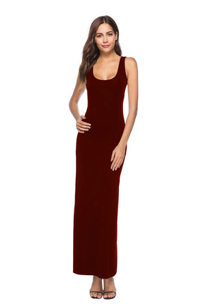 Casual Dress Sleeveless Ankle Length - Available in 6 Colors - Miss Lavish London