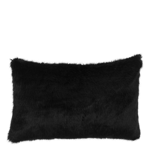 Mała poduszka ozdobna Eichholtz Alaska, sztuczne futro, czarna, 40 x 60 cm
