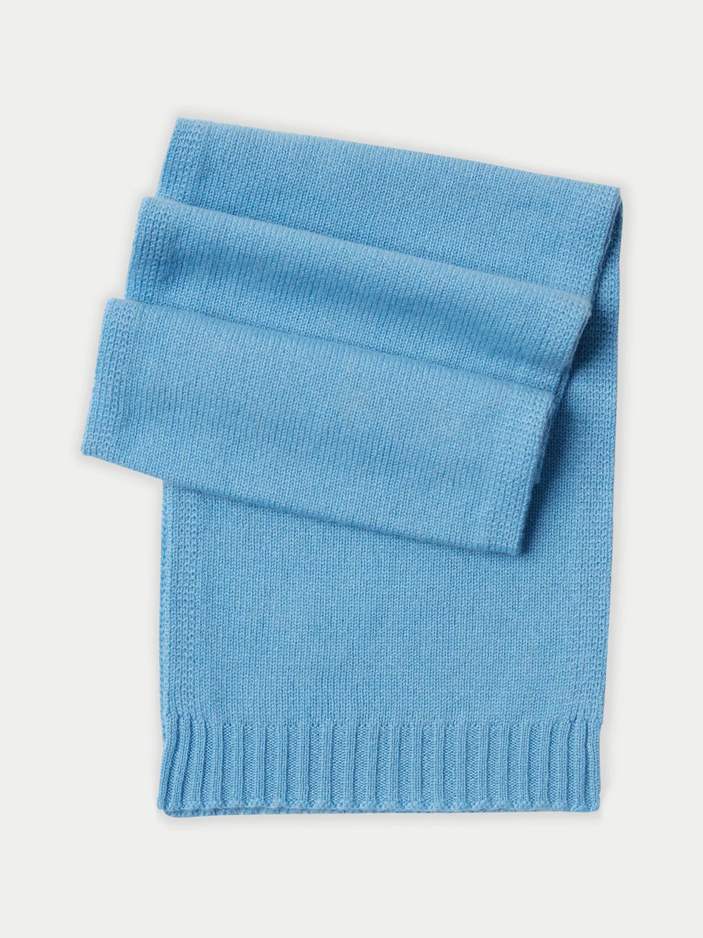 Kinder Strickschal aus Kaschmir azure blue - Gobi Cashmere