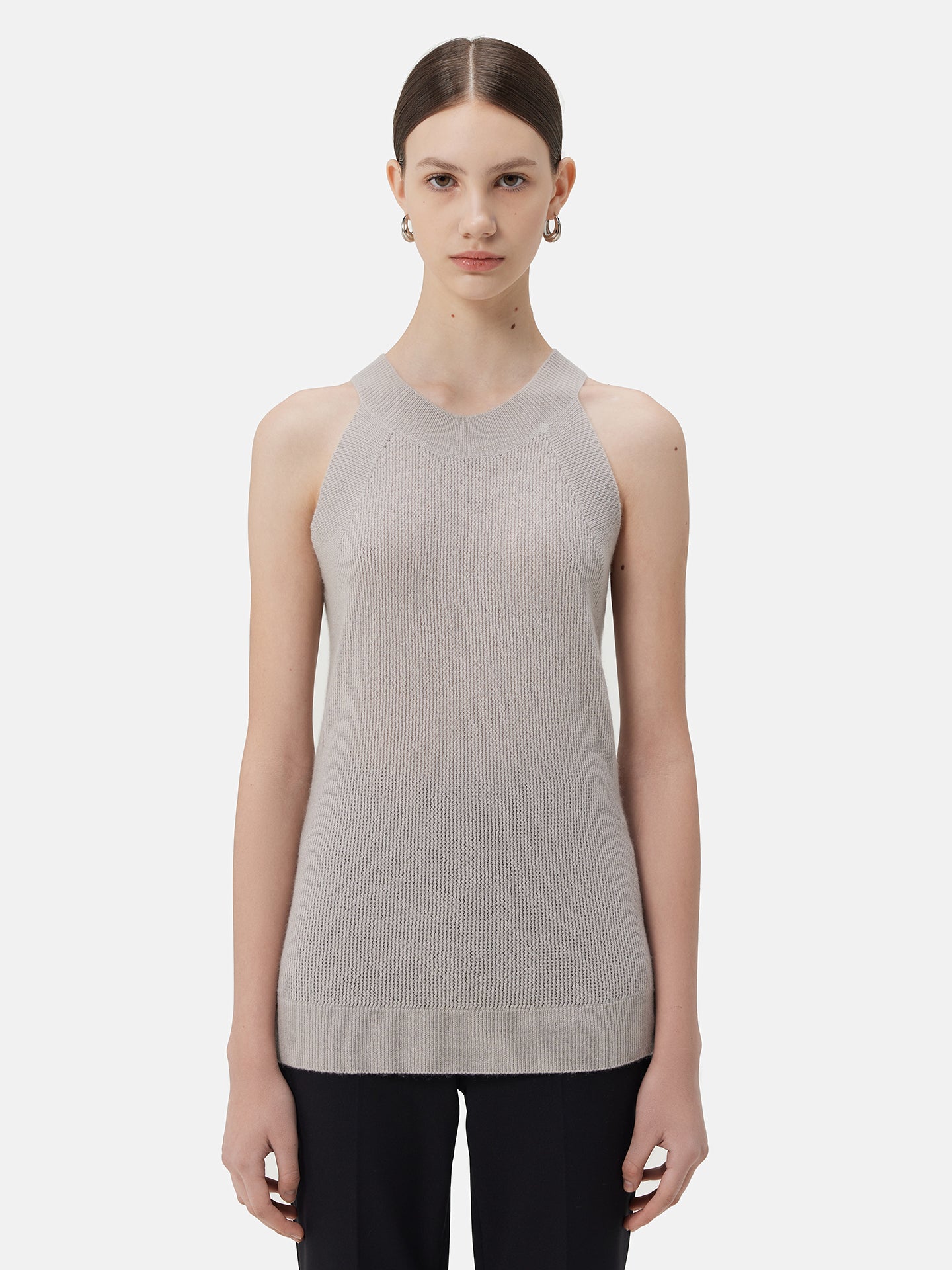 Luxuriöses ärmelloses Kaschmir-Top | GOBI Cashmere