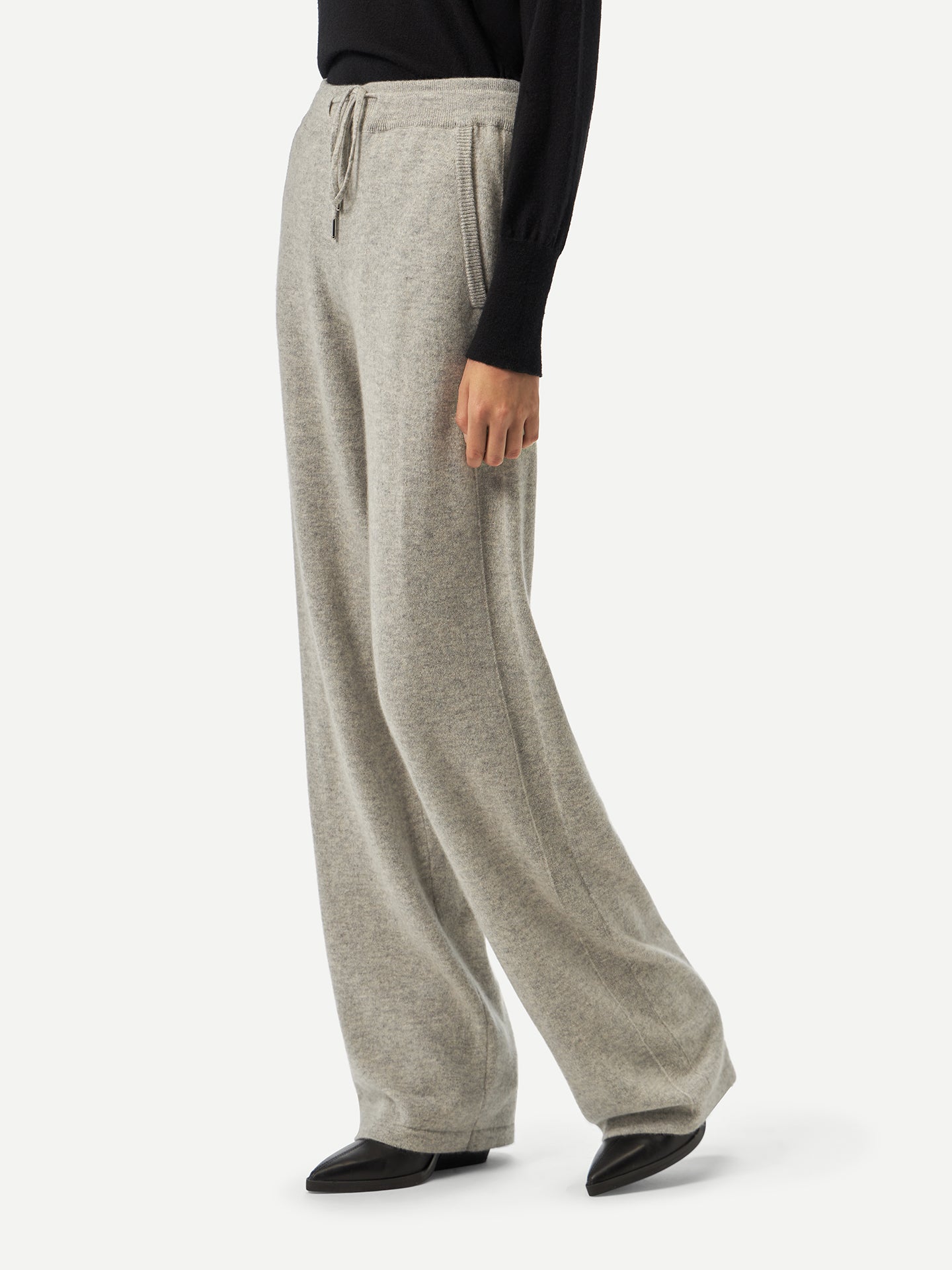 Women's Cashmere Straight Leg Jogger Dawn Blue - Gobi Cashmere