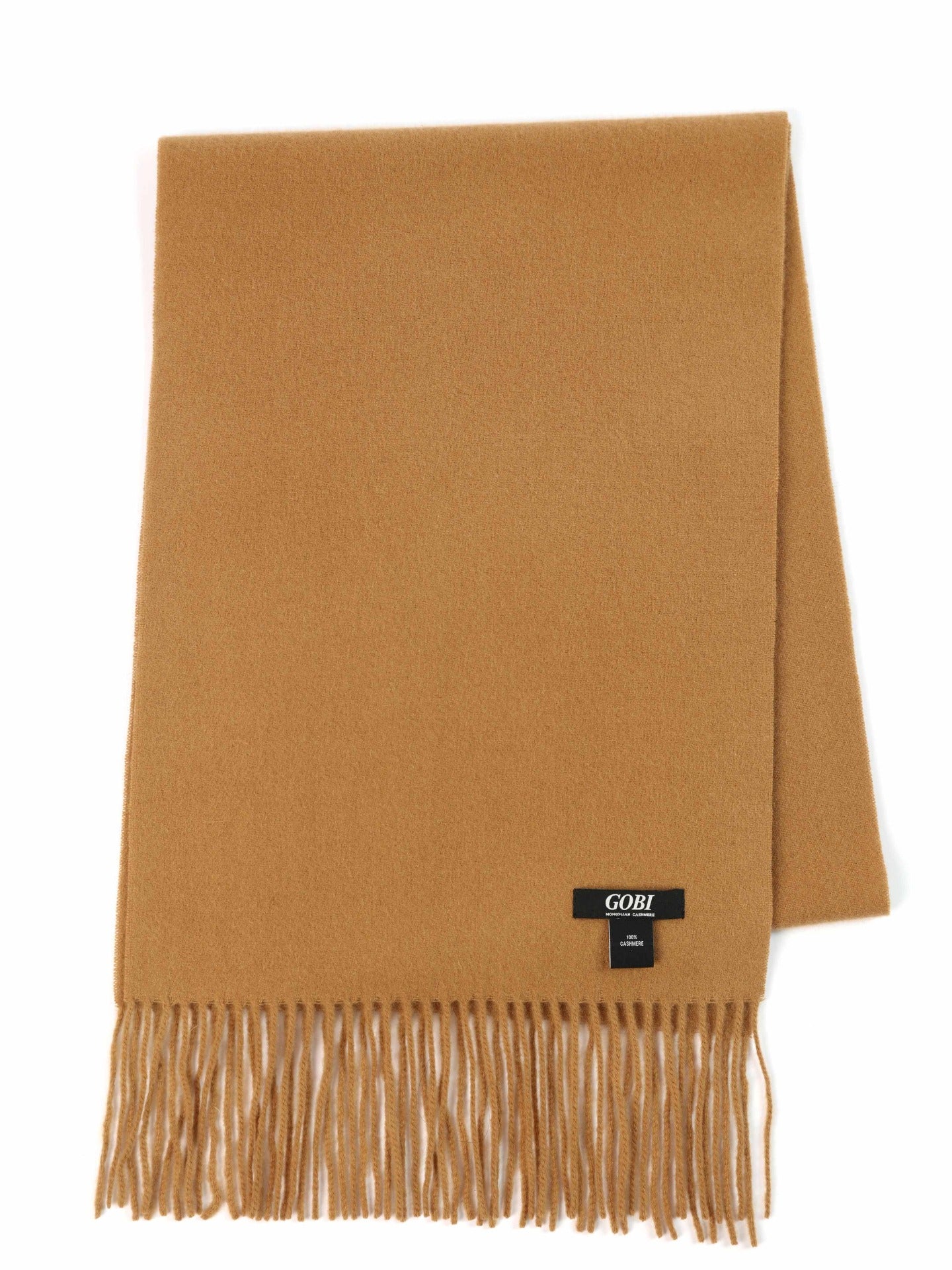 Unisex Kaschmir Mit Braun Cashmere Fransen - Schal Gobi