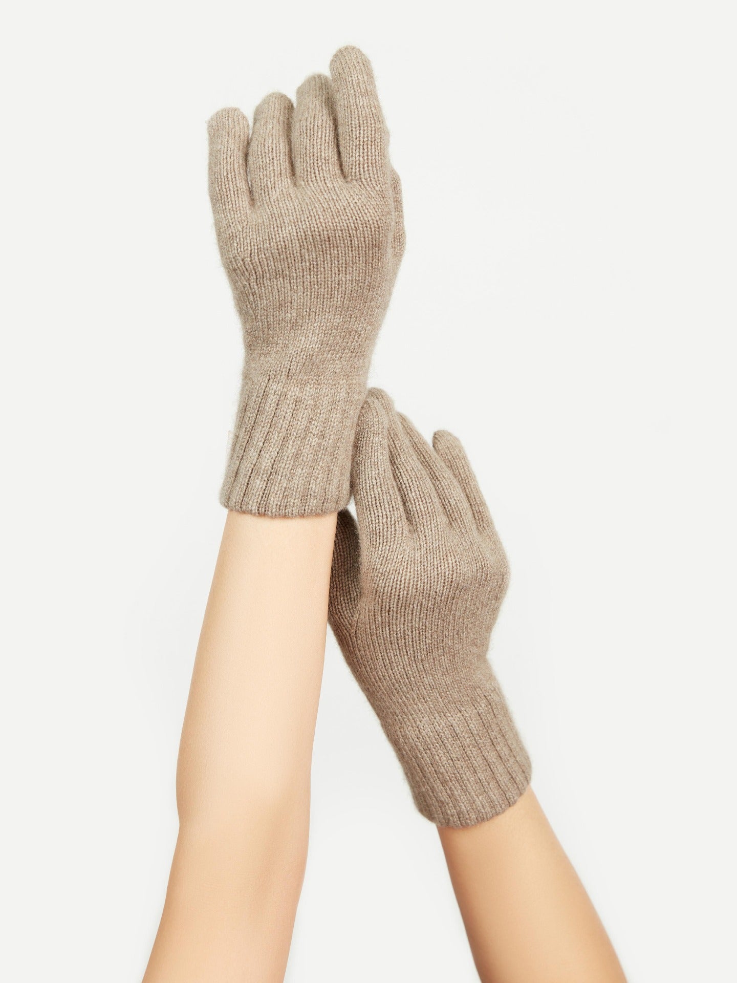 Damen Kaschmir Handschuhe Taupe - Gobi Cashmere