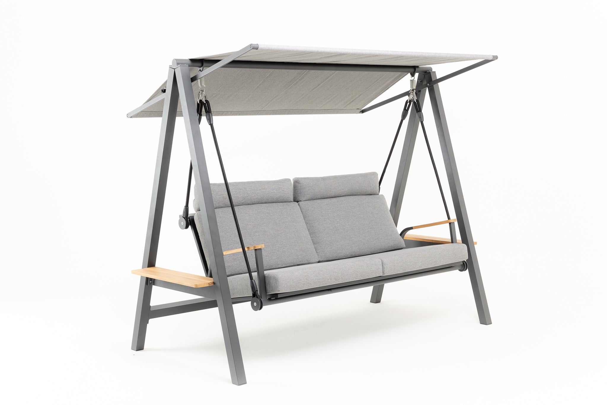 outdoor 3 seat swing set