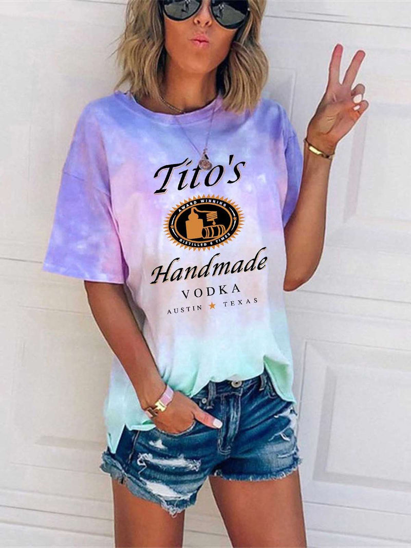 Tito's Handmade Vodka Austin Texas Tie Dye TShirt Baltertime