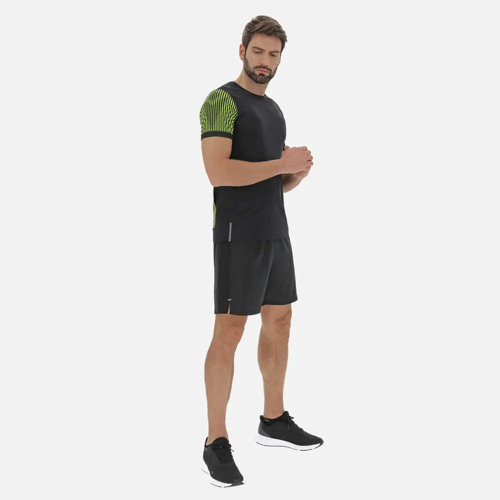 MACRON - Maillot Running - Homme - Billy - Noir - sportium store